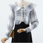 Plaid Shirt / High Waist A-line Skirt (various Designs)