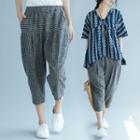 Striped Harem Pants As Shown In Figure - One Size