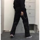 Zip Wide Leg Pants