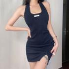 Halter-neck Mini Bodycon Tank Dress