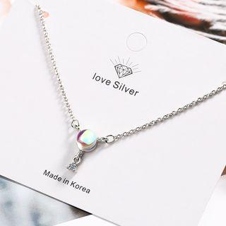 Moonstone Pendant Necklace As Shown In Figure - One Size