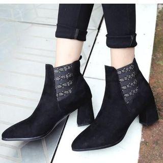 Block-heel Short Chelsea Boots