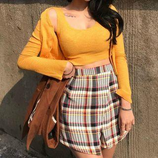 Set: Knitted Jacket + Knitted Camisole Top