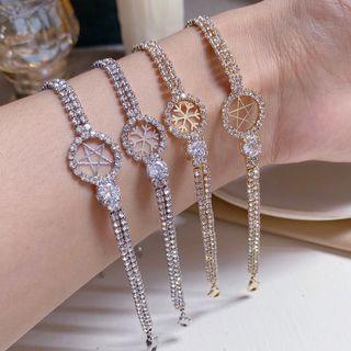 Rhinestone Star / Snowflake Bracelet