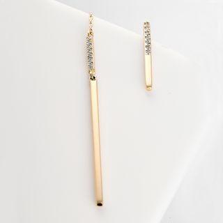 Sterling Silver Metal-stick Threader Earrings