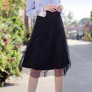 A-line Mesh Skirt