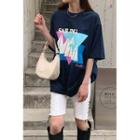 Sailing Printed Color-block T-shirt