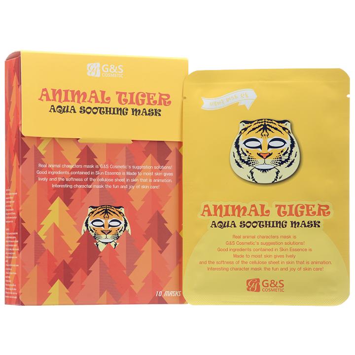 G & S Cosmetic - Animal Tiger Aqua Soothing Mask 10 Sheets