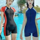 Short-sleeve Paneled Wetsuit