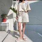 Polo Shirt & Sweat Shorts Matching Set