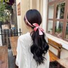 Peach Print Hair Tie Pink - One Size