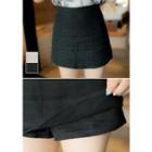 Zip-side Linen Skort