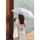 Tie-back Sleeveless Top & Long Gathered Skirt Set Gray - One Size