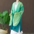 Traditional Chinese Gradient Chiffon Light Jacket