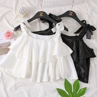 Ruffled Sling Top