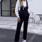 Button-up Cropped Jumper Pants
