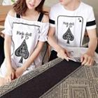 Couple Matching Short-sleeve Printed T-shirt / Short-sleeve T-shirt Dress / Shorts