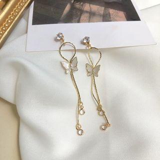 Butterfly Dangle Earring / Clip-on Earring