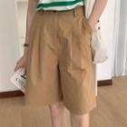 High-waist Straight Leg Dress Shorts