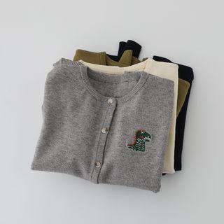 Embroider Button-up Cardigan