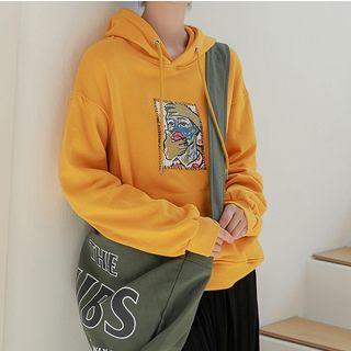 Long Sleeve Print Hoodie Curcumin - One Size