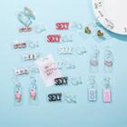 Transparent Lettering / Chinese Characters Earring (various Designs)
