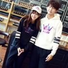 Couple Matching Crown Print Hoodie / Pants