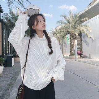 Pinstripe Long-sleeve Sweatshirt