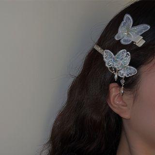 Rhinestone / Butterfly Lace Hair Clip