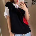 V-neck Label Tag Knit Vest