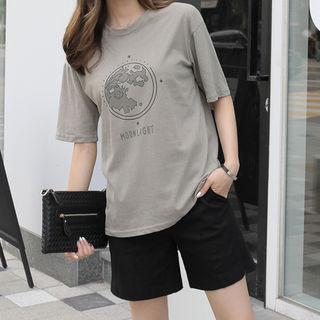 Earth-printing Cotton T-shirt