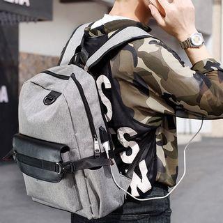 Usb Interface Canvas Panel Backpack