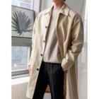 Boxy-fit Cotton Mac Coat
