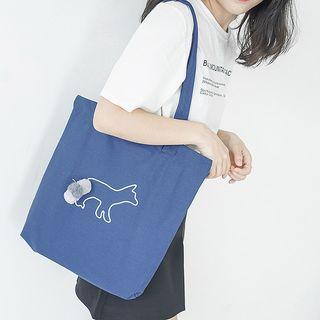 Furry Ball Canvas Tote Bag