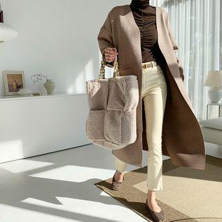 Open-front Felt Coat