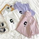 Short-sleeve Embroider Shirt