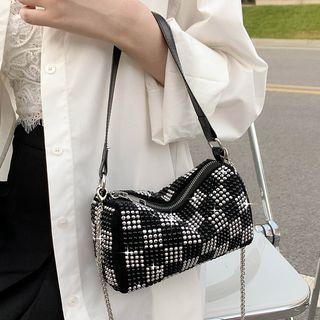 Studded Shoulder Bag Black - One Size