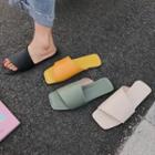 Asymmetric Slide Sandals