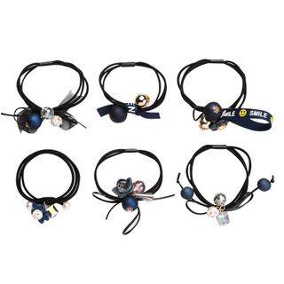Set Of 6: Bead Hair Tie