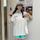 Short-sleeve Embroidered T-shirt / Shorts