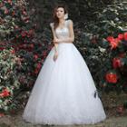 Diamante Sleeveless Wedding Ball Gown
