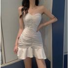 Shirred Slim-fit Tube Dress