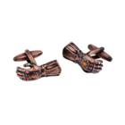 Fashionable Red Copper Infinite Gloves Cufflinks Red - One Size