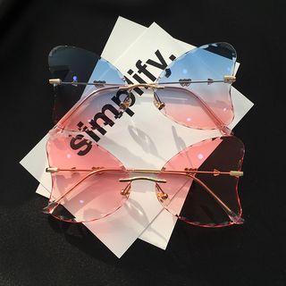 Butterfly Rimless Sunglasses