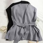 Tie-front Sweater Vest