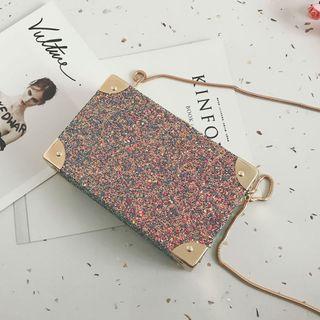 Glitter Boxy Shoulder Bag