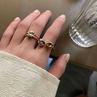 Bear Layered Alloy Open Ring (various Designs)
