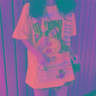 Short Sleeve Printed Tee White - One Size(m)