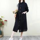 Cross Pattern Shirtdress
