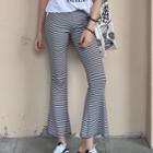 Striped Boot Cut Pants
